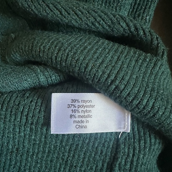 Lane Bryant Women's Green Cardigan Sweater - Picture 2 of 4